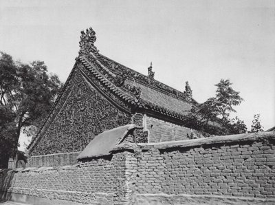 Tsing yang shu, Shantung, Hall avec reliefs en terre cuite émaillée dans le Temple de la déesse Tai shan - Ernst Boerschmann