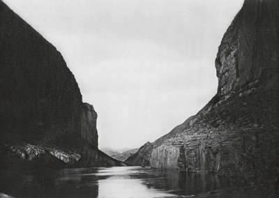 Yangtzekiang, Feng siang kou, Szechuan, La Gorge des soufflets en aval de Kuelchoufu, Vue en amont - Ernst Boerschmann