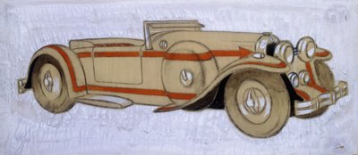 Illustration montrant une Delage 1924 avec carrosserie par Letourneur et Marchand - Ernst Deutsch Dryden