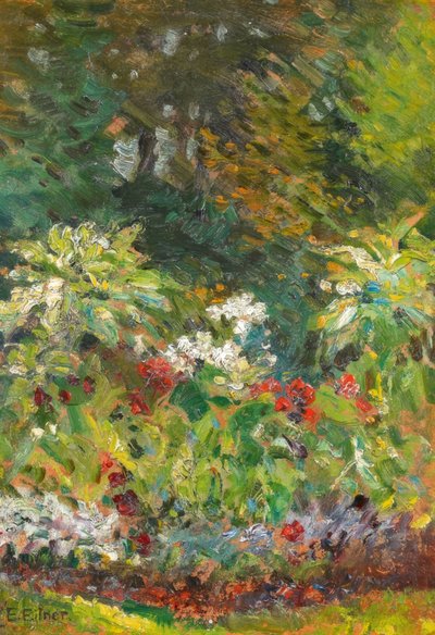 Parcelle de jardin fleurie - Ernst Eitner