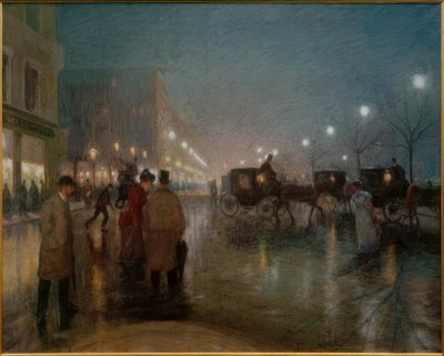 Hambourg, le Jungfernstieg le soir - Ernst Eitner