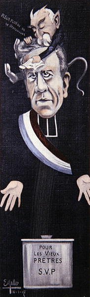 Abbé Lemire recevant du réconfort de Georges Clemenceau - Ernst Emmanuel Muller