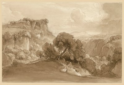 Paysage montagneux italien boisé - Ernst Fries
