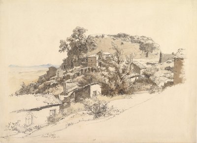 Paysage romain près de Rocca di Papa, 1866 - Ernst Furchtegott Mohn