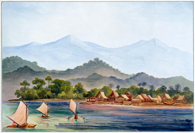 Village, Sumatra, Indonésie, 1906 - Ernst Haeckel