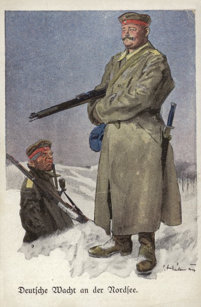 Garde allemande sur la mer du Nord, Première Guerre mondiale - Ernst Heilemann