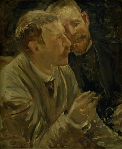 Portrait des peintres Bruno Liljefors et Alf Wallander - Ernst Josephson