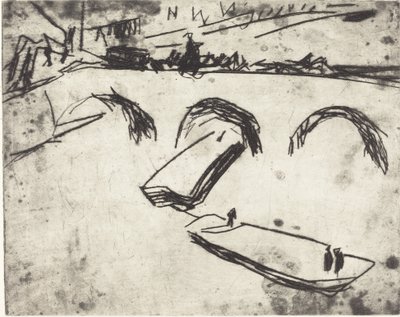 Pont sur le quai du Prince Héritier Brucke am Kronprinzenufer, 1909 - Ernst Ludwig Kirchner