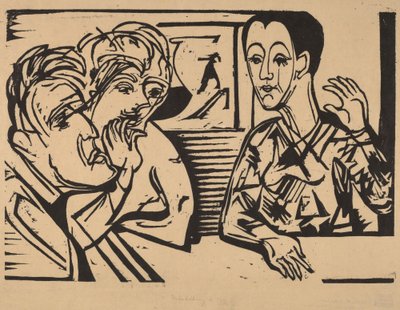 Conversation, 1929 - Ernst Ludwig Kirchner