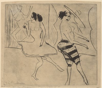 Danseurs en studio, 1911 - Ernst Ludwig Kirchner
