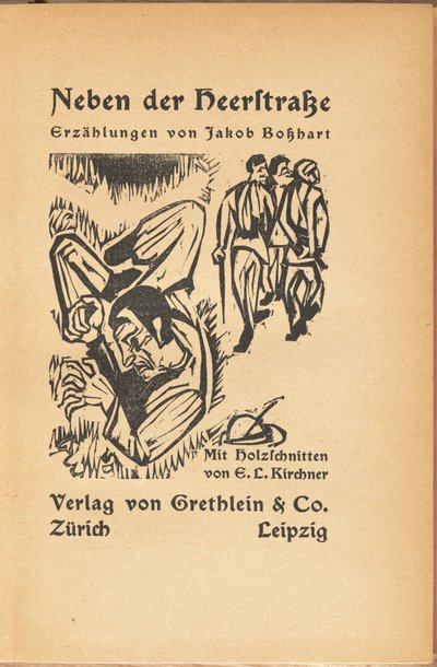 Jakob Bosshart : Près de la rue principale, 1923 - Ernst Ludwig Kirchner