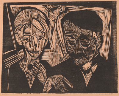 Le Couple Marié Müller, 1919 - Ernst Ludwig Kirchner
