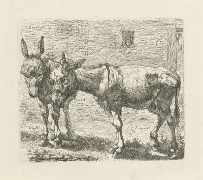 Deux ânes - Ernst Ludwig Creite