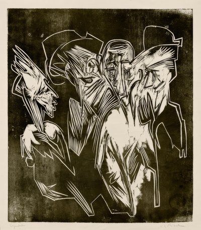 Absalom et ses conseillers - Ernst Ludwig Kirchner