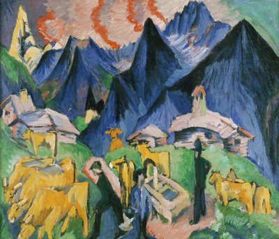Alpleben, Triptyque - Ernst Ludwig Kirchner