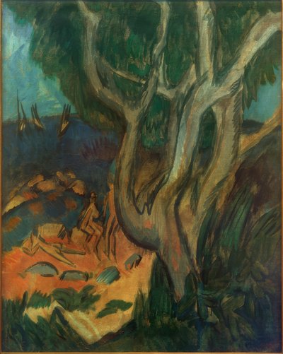 Baigneurs sur la plage de Fehmarn - Ernst Ludwig Kirchner