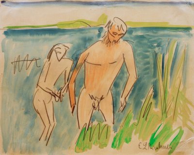 Baigneurs à Moritzburg - Ernst Ludwig Kirchner