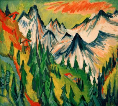 Sommet de montagne - Ernst Ludwig Kirchner