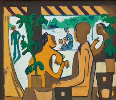 Figures brunes dans un café, 1928-1929 - Ernst Ludwig Kirchner