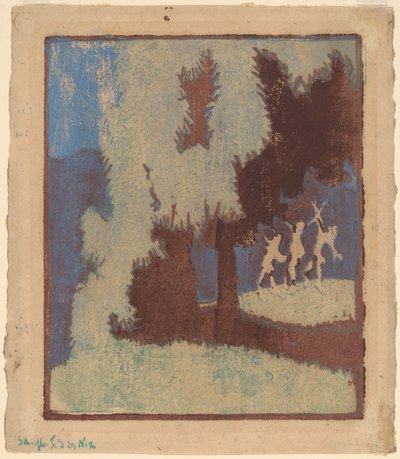 Châtaigniers au Clair de Lune - Ernst Ludwig Kirchner