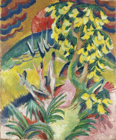 Baie courbée, vers 1914 - Ernst Ludwig Kirchner