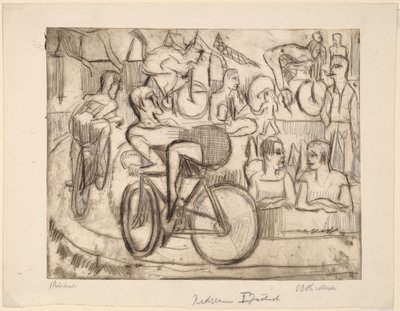 Course cycliste - Ernst Ludwig Kirchner