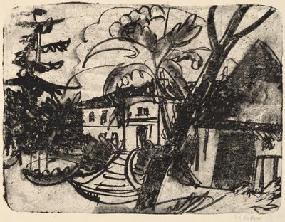 Ferme danoise avec manoir - Ernst Ludwig Kirchner
