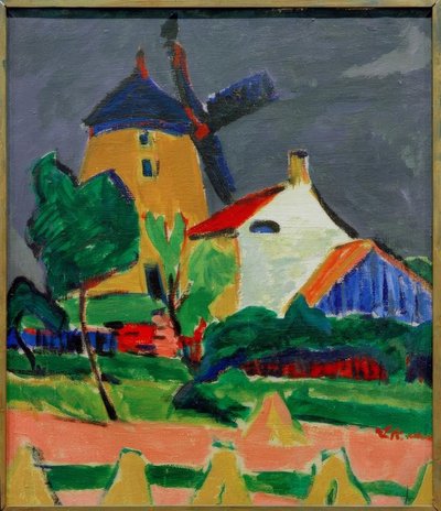 Le moulin à vent près de Moritzburg - Ernst Ludwig Kirchner