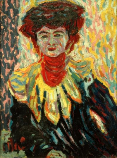 Doris avec collerette - Ernst Ludwig Kirchner