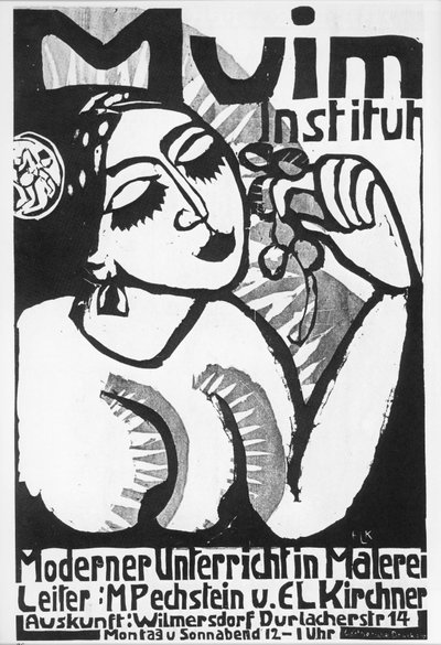 Ernst Ludwig Kirchner : Muim-Institut ... (woodcut) - Ernst Ludwig Kirchner