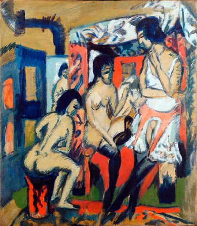Femmes nues dans un studio - Ernst Ludwig Kirchner