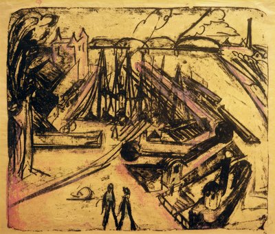 Port franc de Francfort-sur-le-Main - Ernst Ludwig Kirchner