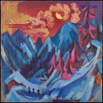 Allemand : Wintermondlandschaft Paysage d