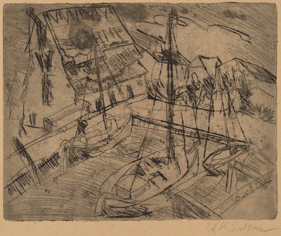 Port de Burgstaaken - Ernst Ludwig Kirchner