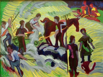 Récolte de foin - Ernst Ludwig Kirchner