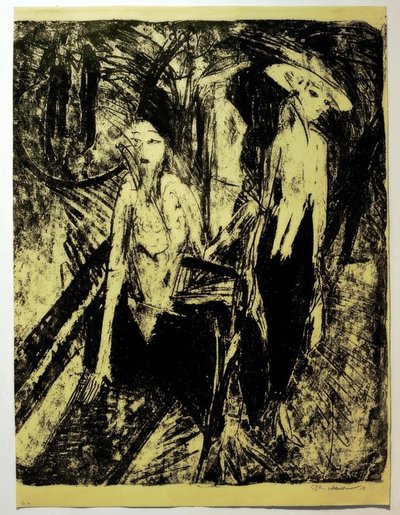 Cocottes sur le Kurfürstendamm - Ernst Ludwig Kirchner