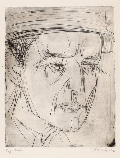 Tête du Dr. Grisebach. 1920 - Ernst Ludwig Kirchner