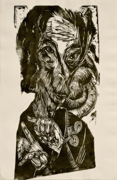 Tête du malade - Autoportrait - Ernst Ludwig Kirchner