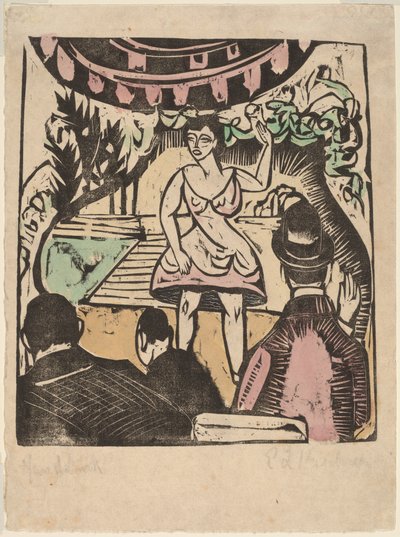 Petit numéro de variété avec chanteur - Ernst Ludwig Kirchner