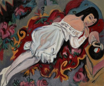 Fille en chemise blanche - Ernst Ludwig Kirchner