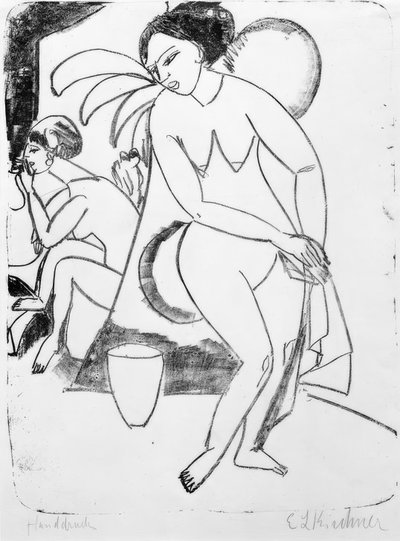 Jeunes filles nues dans l