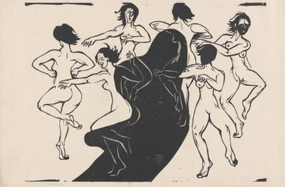Nus dansant autour d