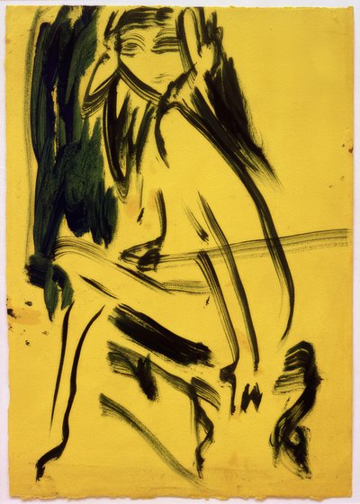 Sans titre (Fille assise) - Ernst Ludwig Kirchner
