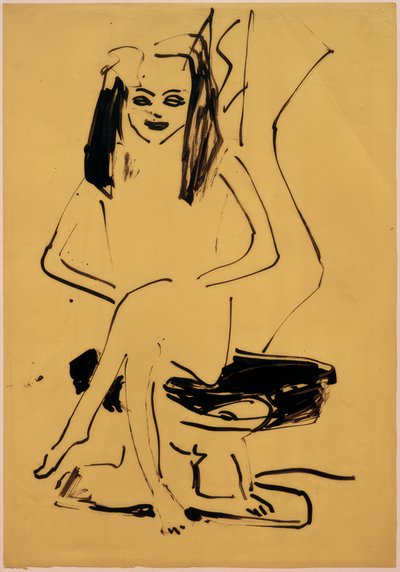 Sans titre (Marcella assise) - Ernst Ludwig Kirchner