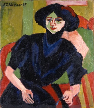 Portrait de femme - Ernst Ludwig Kirchner