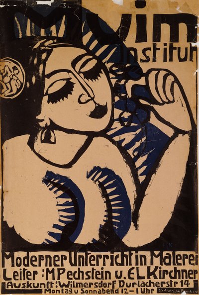 Affiche Institut Muim; Plakat Muim Institut, 1911 - Ernst Ludwig Kirchner