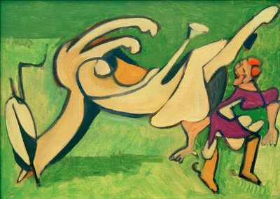 Cavalière avec cheval renversé - Ernst Ludwig Kirchner