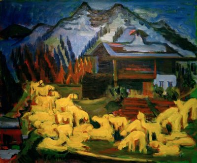 Troupeau de moutons - Ernst Ludwig Kirchner