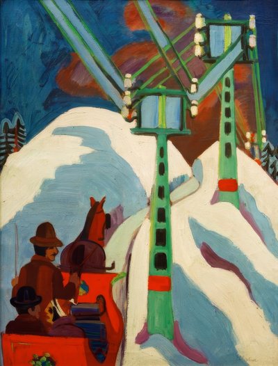 Promenade en traîneau - Ernst Ludwig Kirchner