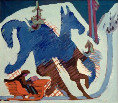 Balade en traîneau - Ernst Ludwig Kirchner